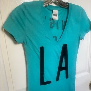 LA xs PINK tee